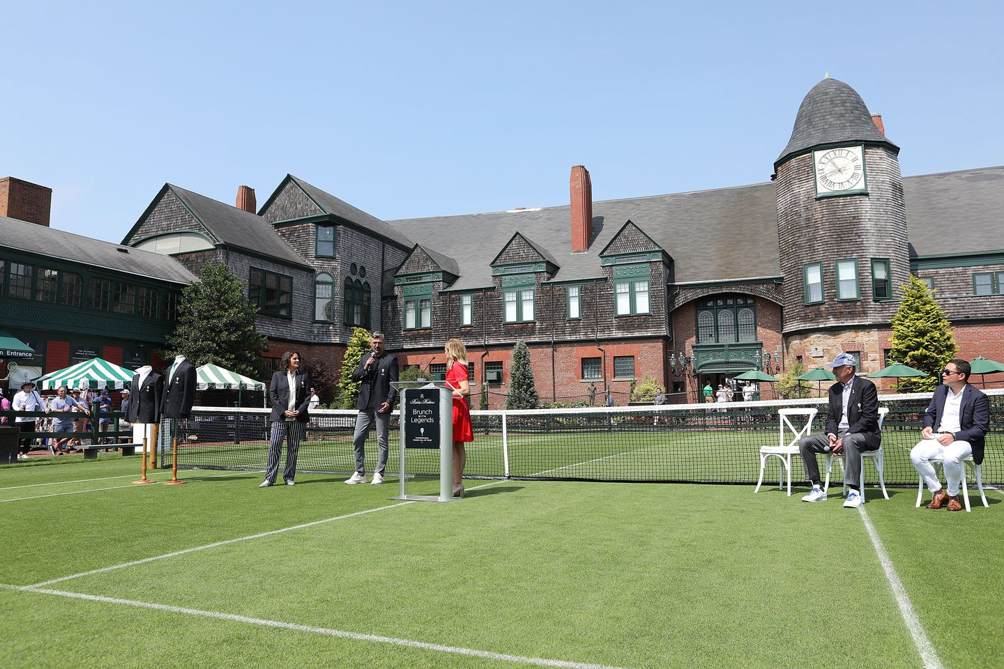 The new Hall of Famers, including Class of 2020 inductees Conchita Martinez and Goran Ivanisevic, were presented with their blazers at a brunch on the morning of enshrinement.