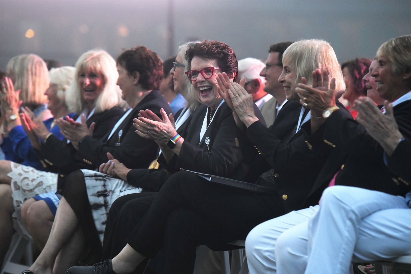 It was the first time in quite a while most of the Original 9 were together, and they had plenty of reasons to laugh.