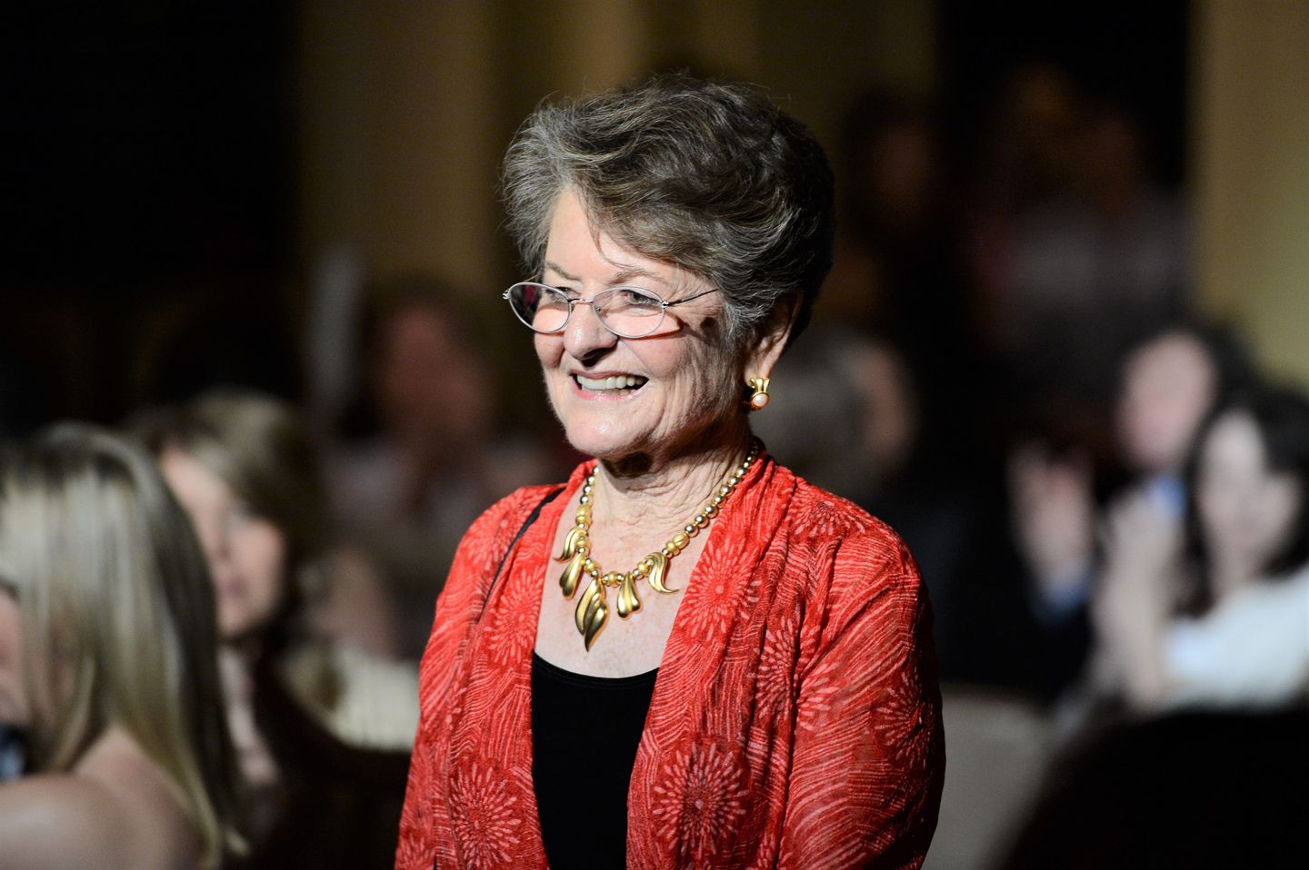 Nancy Richey made her entrance to an ovation.