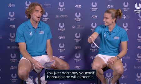 United Cup No. 1 on No. 1: Stefanos Tsitsipas and Maria Sakkari