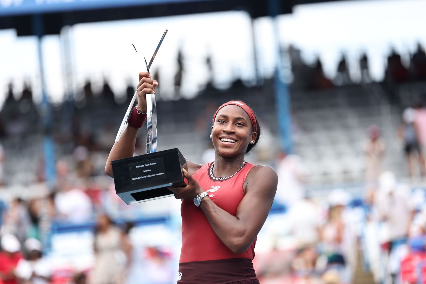 Coco Gauff, 19, became the third American champion on home soil this decade when she won her first WTA 500 title, and fourth overall, at Washington 2023.