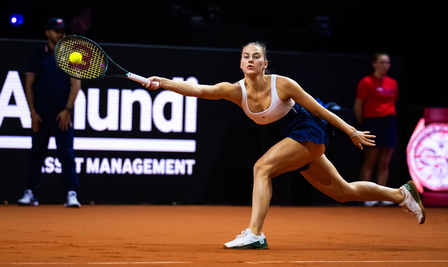 Marta Kostyuk trailed Zheng Qinwen 5-3 in the decider of their Stuttgart second-round tilt, but saved five match points as her former junior rival served at 5-4 and emerged a 6-2, 4-6, 7-5 victor.
