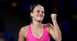 Marta Kostyuk reached her third straight Australian Open third round after defeating Elise Mertens 5-7, 6-1, 7-6[6], saving one match point serving at 5-6 in the decider.