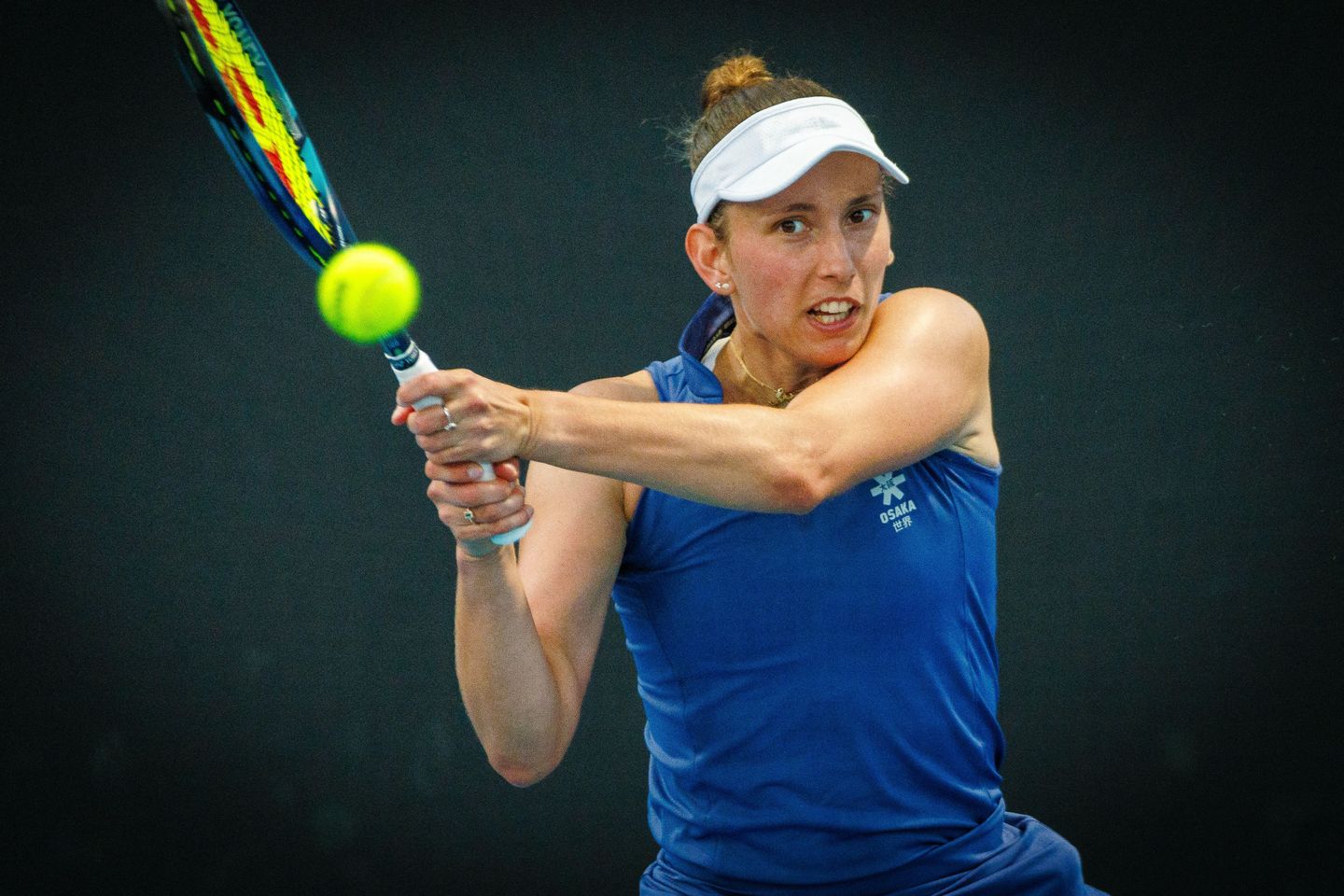Elise Mertens saved two match points in the second-set tiebreak en route to ending Viktorija Golubic's 15-match winning streak 4-6, 7-6(8), 6-4 in the Australian Open first round.