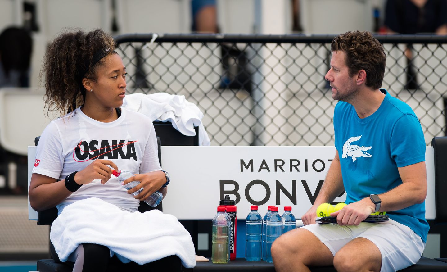 Naomi Osaka with new coach Wim Fissette (Jimmie48)