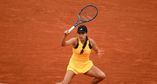 Camila Osorio saved triple match point as Anhelina Kalinina served at 6-5 in the second set of their Roland Garros first round, ultimately advancing when Kalinina retired due to injury trailing 3-6, 7-6(2), 4-1.
