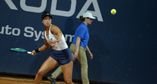 Ann Li defeated fellow American Peyton Stearns 3-6, 7-6(7), 6-2 in the Palermo Ladies Open first round, saving one match point at 7-6 in the second-set tiebreak.