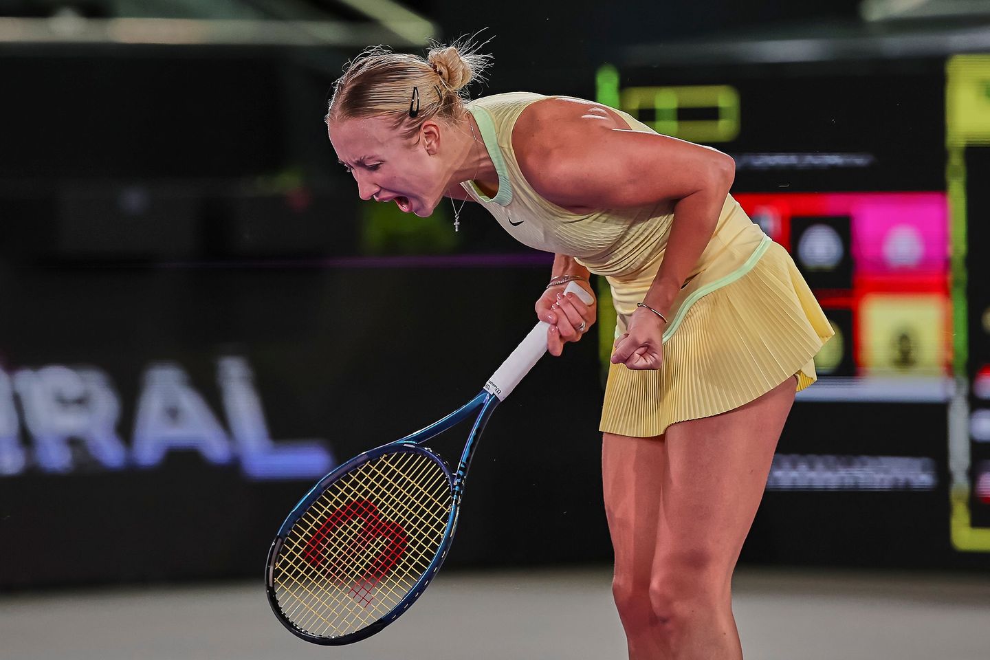 Defending champion Anastasia Potapova defeated Elisabetta Cocciaretto 2-6, 7-6(9), 7-5 in the second round of Linz, having trailed 3-1 in the second set and by two match points in the tiebreak.