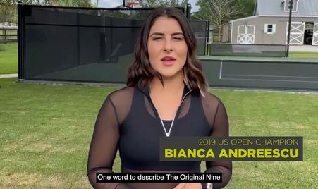 Bianca Andreescu on Original 9 Legacy