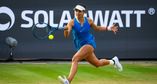 Viktoriya Tomova saved five match points, all in the third-set tiebreak, in the Bad Homburg quarterfinals to beat Anna Blinkova 2-6, 6-1, 7-6(9) and make her first WTA 500 semifinal.