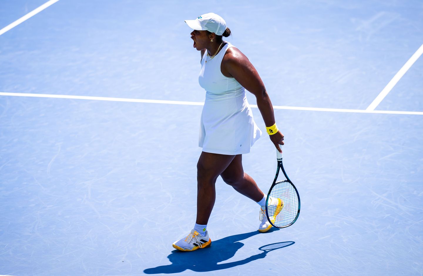 Taylor Townsend saved two match points in the deciding tiebreak to defeat Caroline Dolehide 3-6, 6-4, 7-6(7) in the first round of Cincinnati. Townsend had led 5-2 in the third set and sealed victory on her fourth match point.