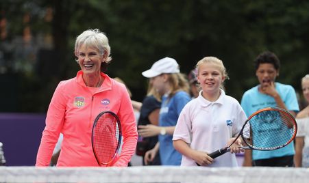 Judy Murray at the Miss Hits clinic. (Getty Images)