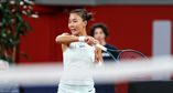 Yuan Yue missed her first two match points at 5-4 in the third set against Varvara Gracheva in the Rouen second round; she saved one trailing 6-5 and two more in the tiebreak before winning 6-4, 4-6, 7-6(6).